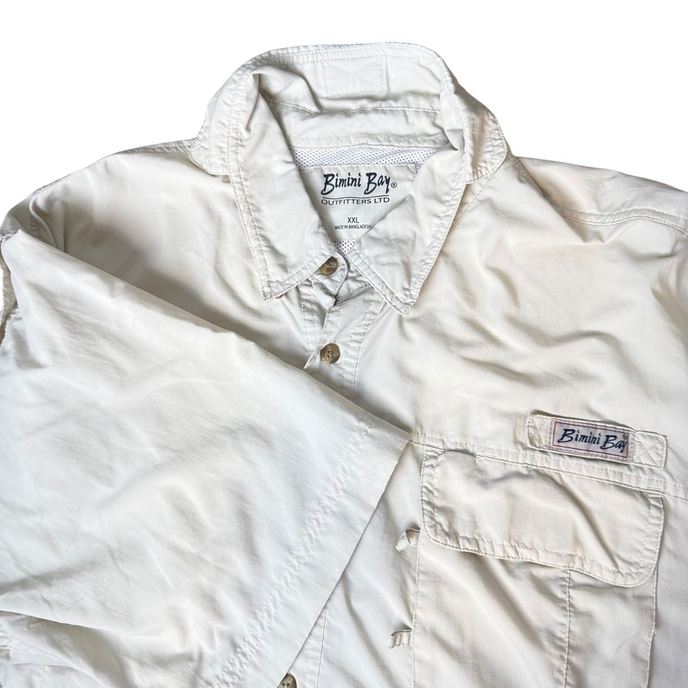 Bimini Bay Mens Fishing Shirt XXL Ventilated Utility‎ Gorpcore Angler Outdoors